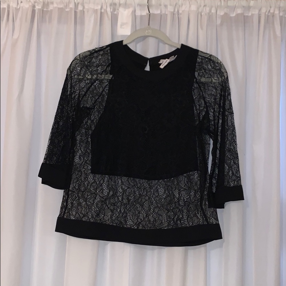 BCBG 🖤💫 generation stunning black lace top XXS